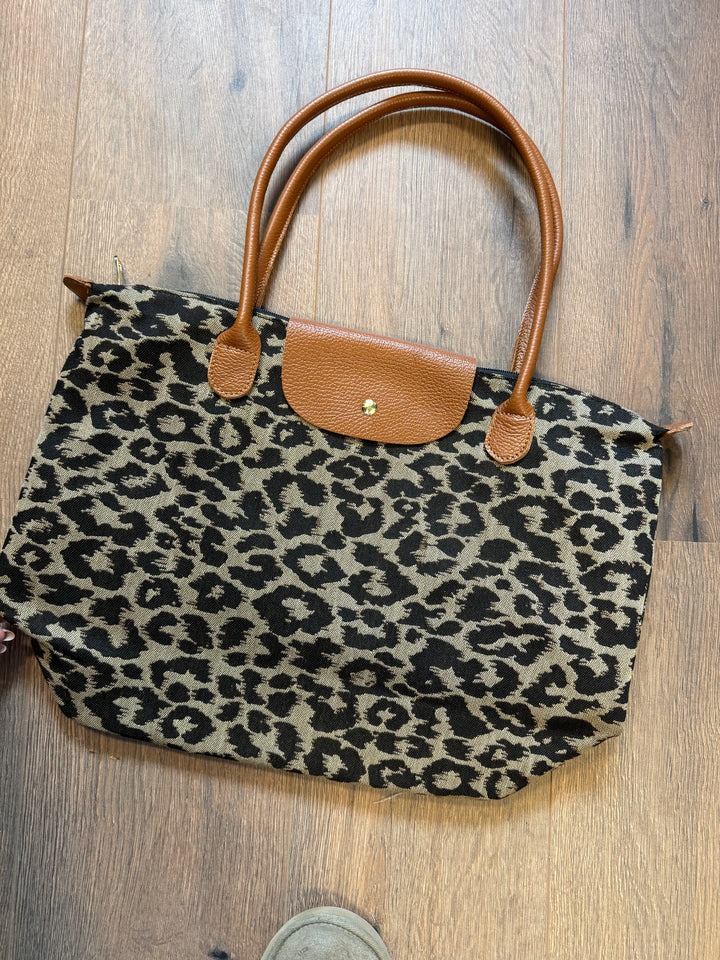 Stockholm Leoparden Tasche - braun