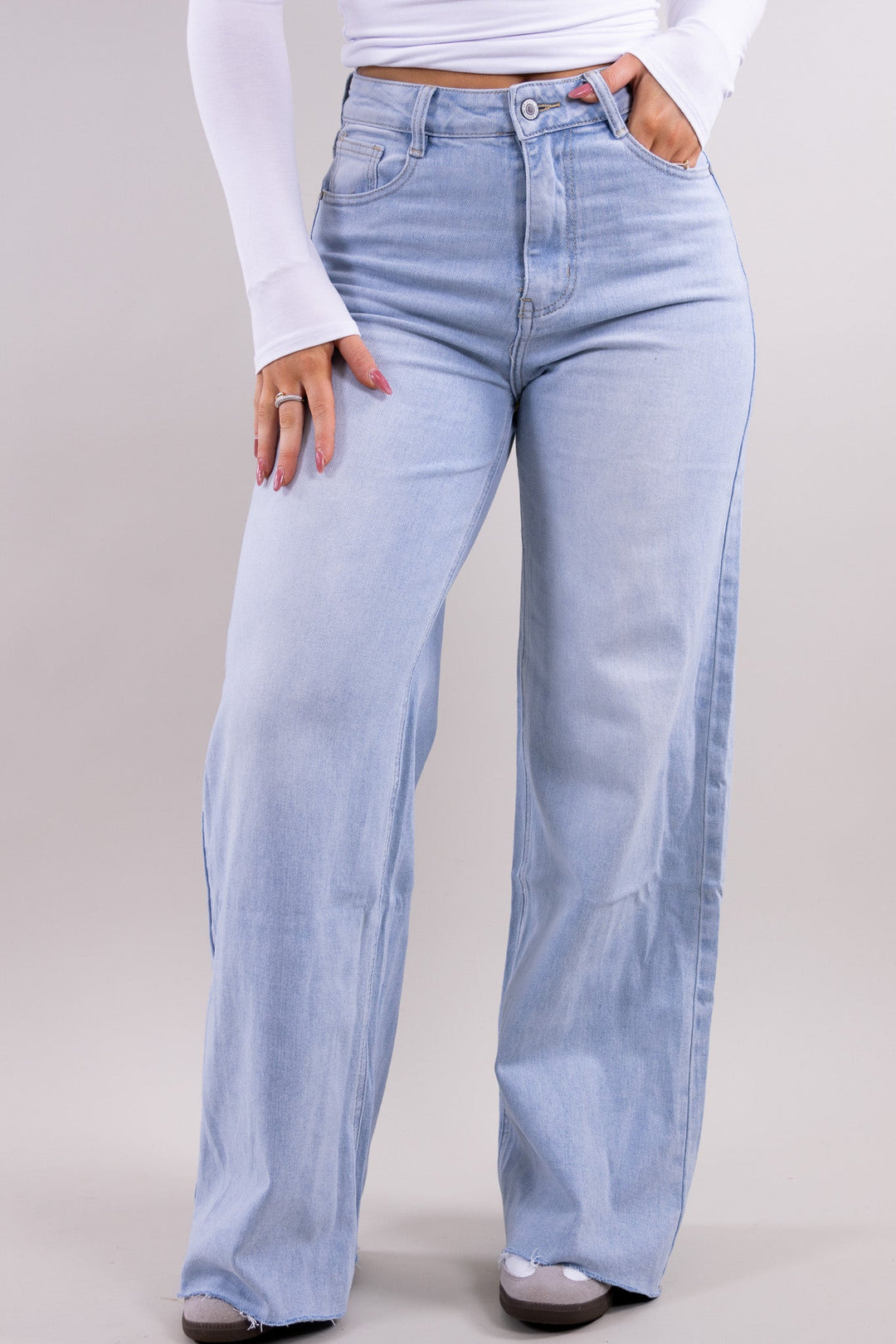 Maya wide leg jeans - stretch