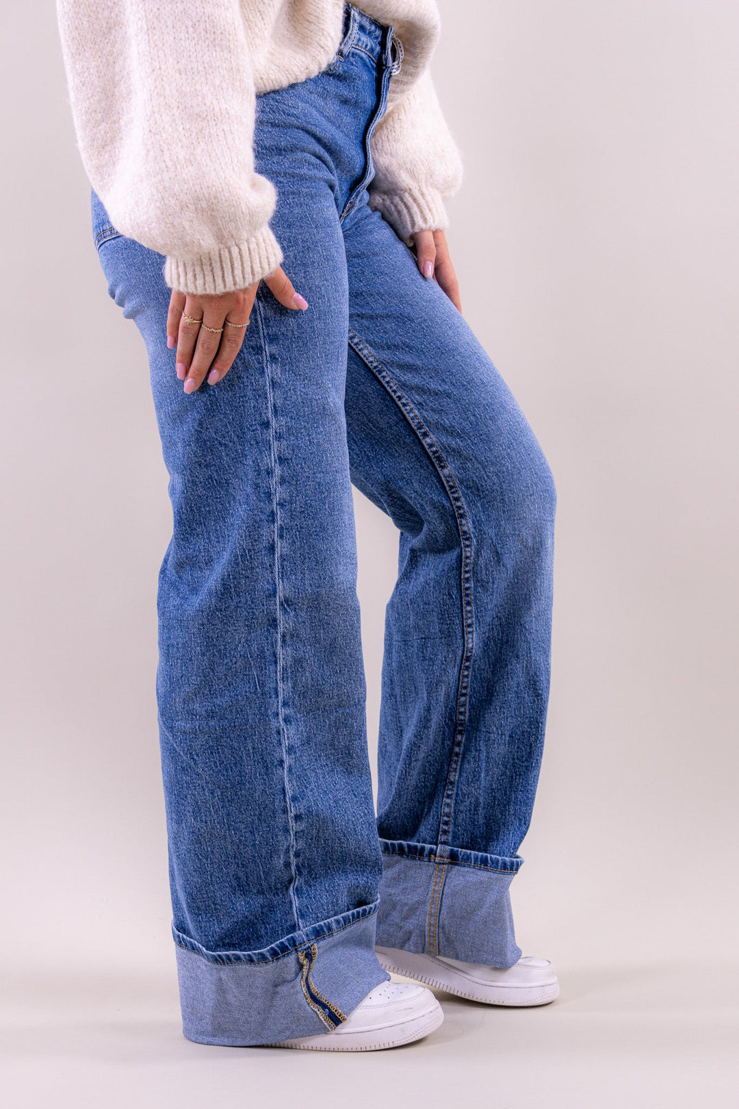 Fay wide leg jeans