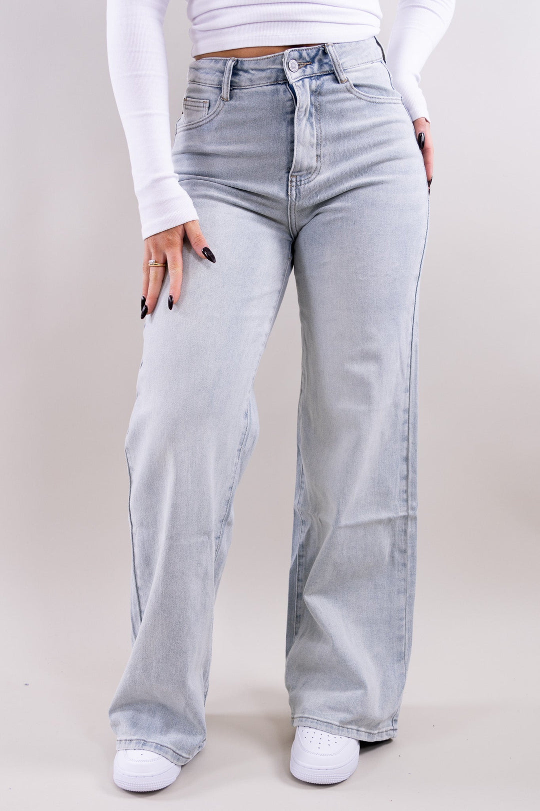 Luna wide leg jeans - stretch