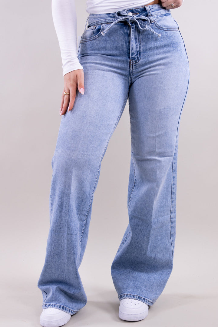 Laila wide leg jeans - stretch