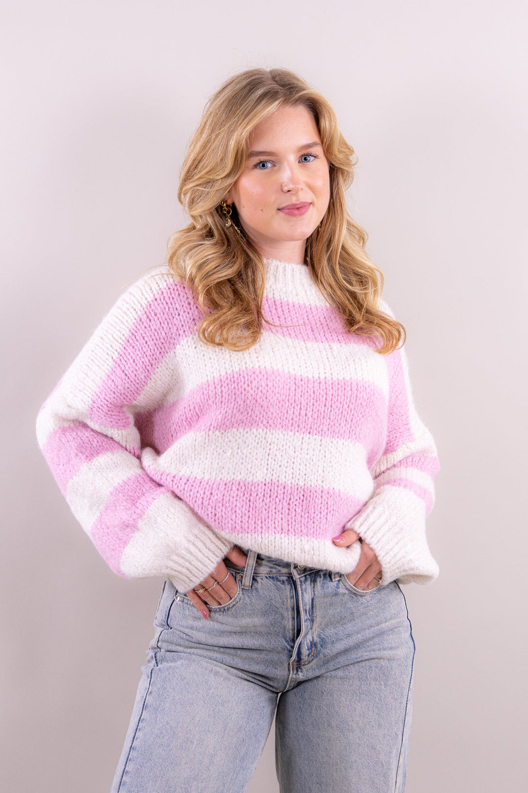 Leah's striped comfy knit