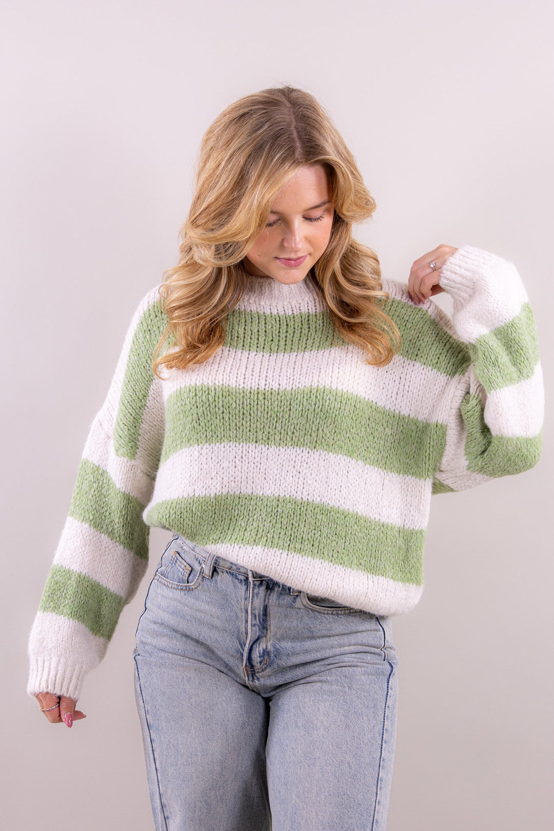 Leah's striped comfy knit