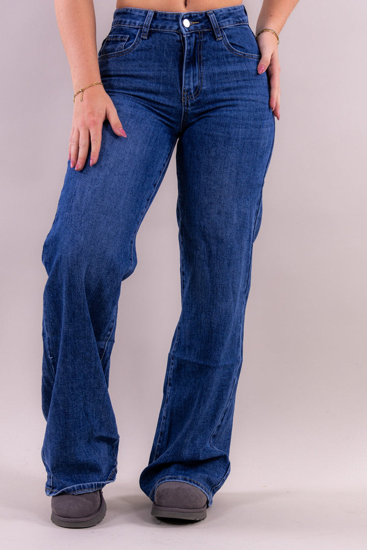 Lovy wide leg jeans - Mid waist