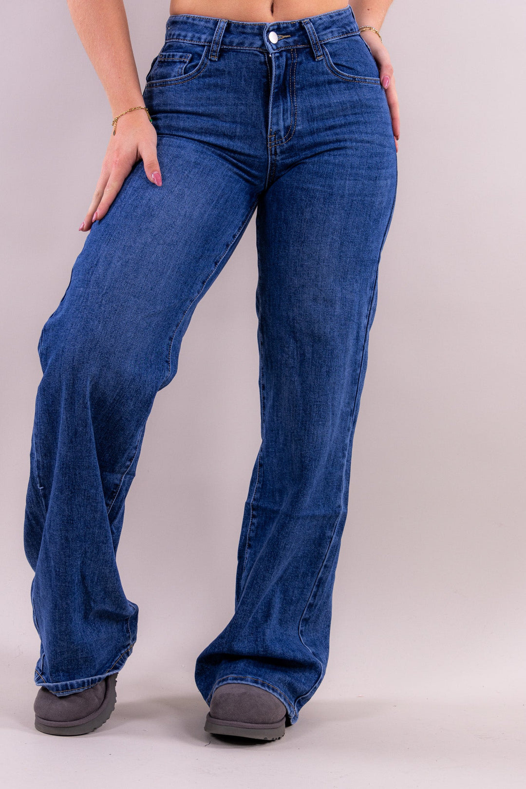 Lovy wide leg jeans - Mid waist