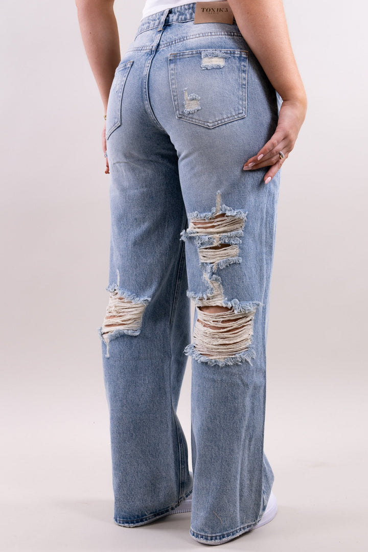 Lune Ripped Jeans - Ohne Stretch