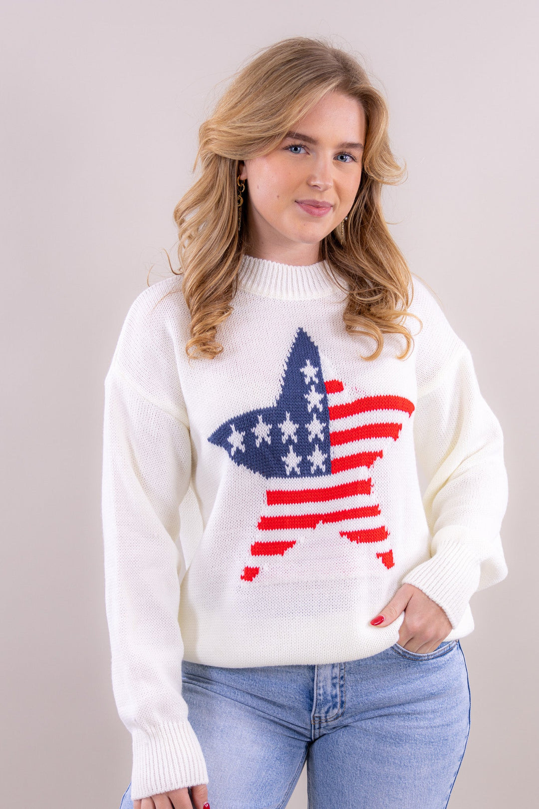 Usa star knit